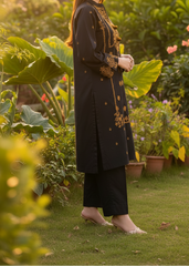 Grace W217-Embroidered 2pc marina dress