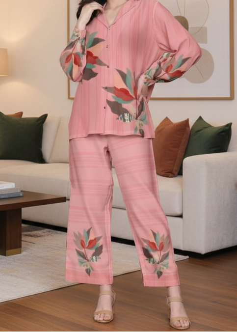 Grace W956- Digital Printed 2pc Karandi Dress.