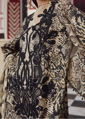 Grace W940 - Embroidered & Digital Printed 3pc Silk Dress With Digital Printed Silk Dupatta.