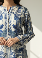 Grace W723 - Digital Printed 3pc Silk dress With Digital Printed Silk dupatta.