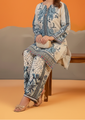 Grace W955- Digital Printed 2pc Karandi Dress.