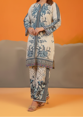 Grace W955- Digital Printed 2pc Karandi Dress.