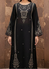 Grace Z-(W309)- Stitched Embroidered 2pc Linen dress