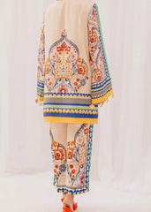 Grace W729 - Digital Printed 3pc Silk dress With Digital Printed Silk dupatta.