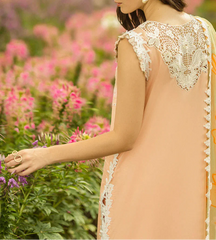 Grace S1238-Embroidered 3pc CHIKANKARI Lawn Dress With Printed Munar Dupatta.