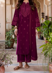 Grace S1514 - Embroidered 3pc Lawn Dress With Embroidered Chiffon Dupatta.