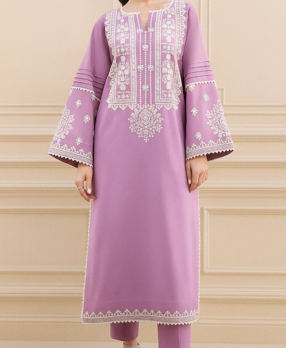 Grace Z(S533)- Stitched Embroidered 2pc lawn dress
