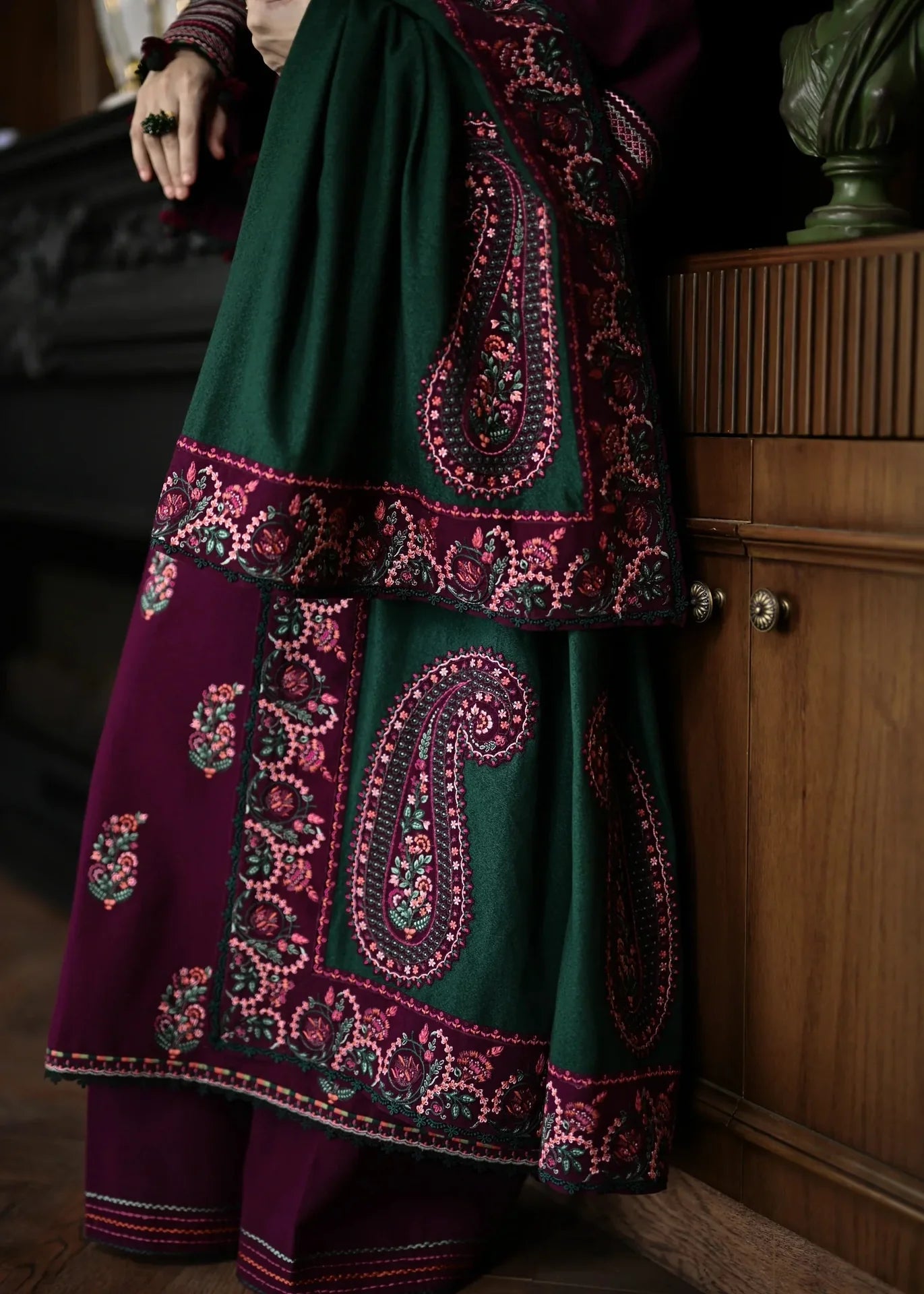 Grace S1320 - Embroidered 3pc Lawn Dress With Embroidered Lawn Dupatta.