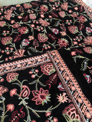 Sarinnah Premium 05-Embroided Fine quality Velvet shawl.
