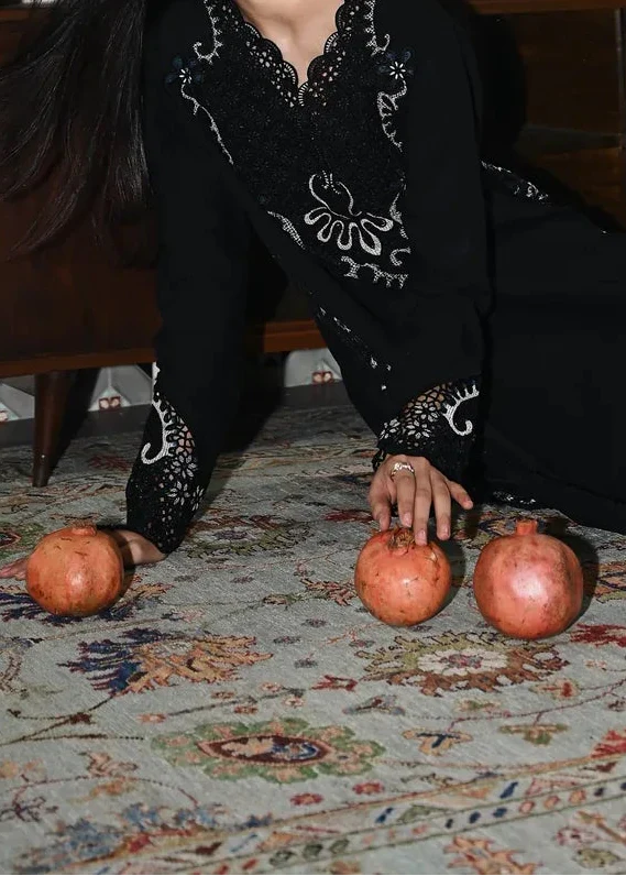 Grace W904-Embroidered 3pc Marina Dress With Embroidered Marina Shawl.