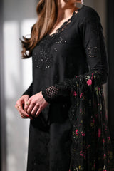 Grace S1438 - Embroidered 3pc CHIKANKARI Lawn Dress With Printed Lawn Dupatta.