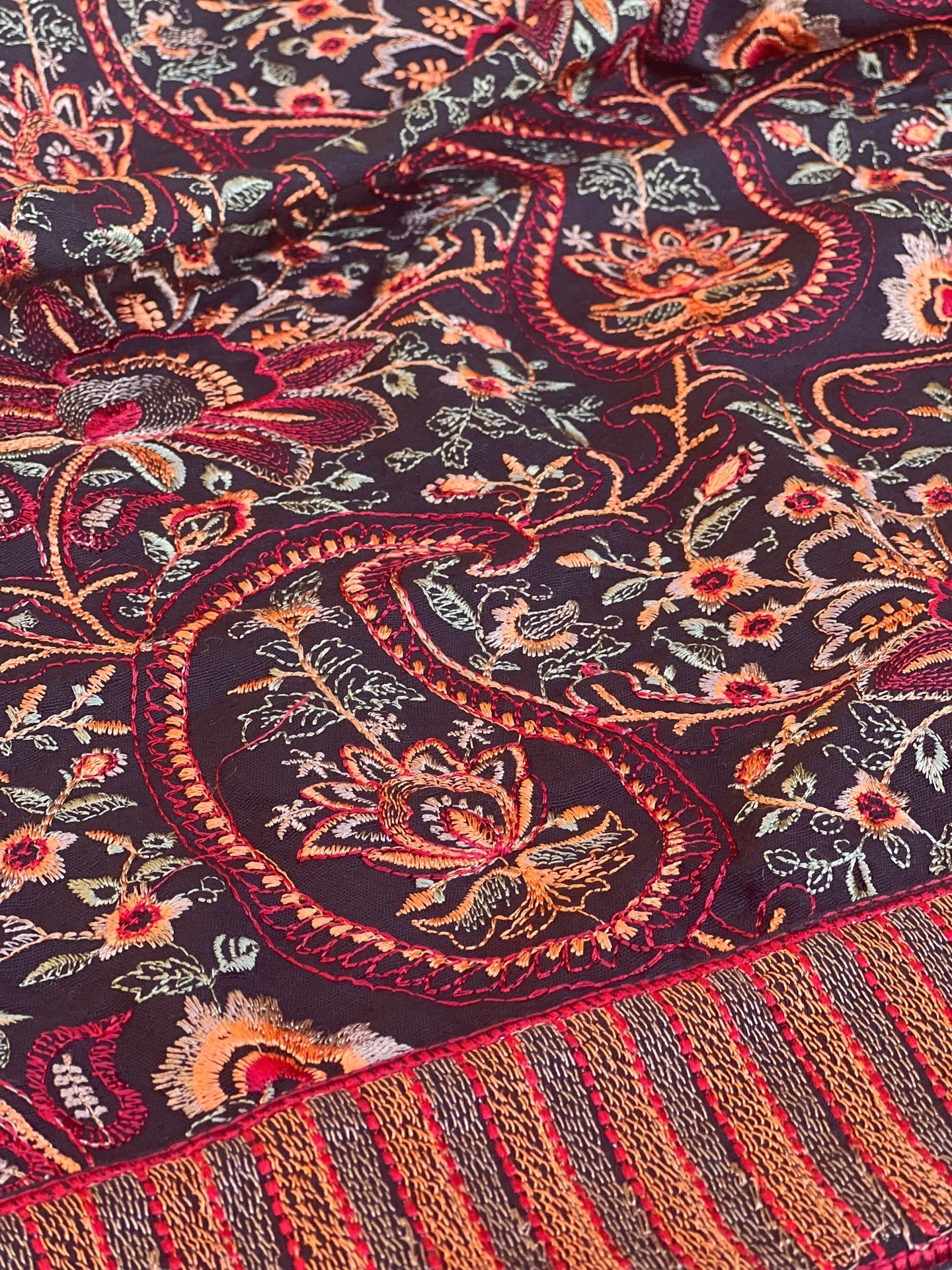 Grace 07 Black-Formal Heavy Embroidered Karandi shawl