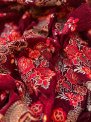 Sarinnah Premium 33-Embroided Fine quality Velvet shawl.