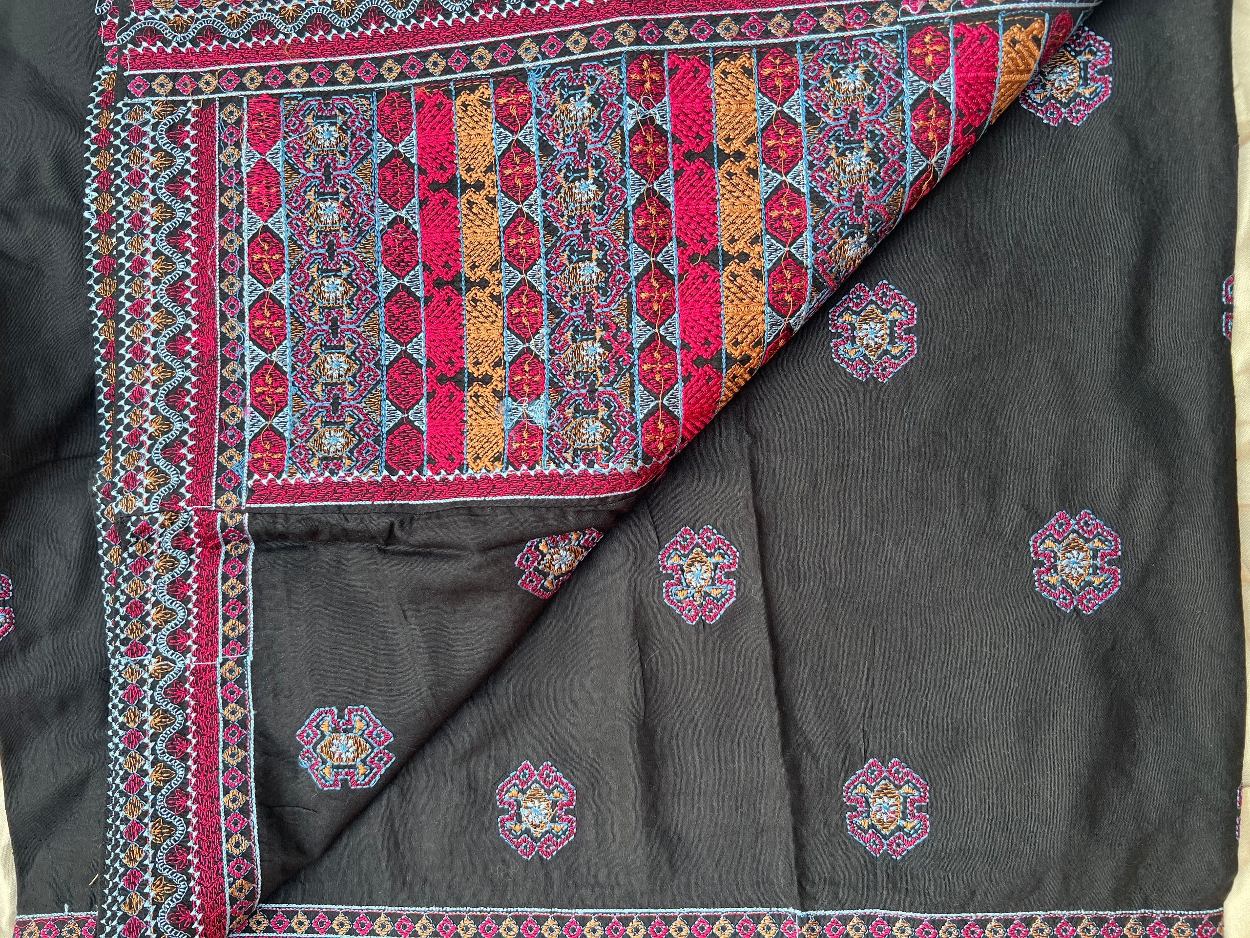 Sarinnah Premium D60-Luxury Formal Heavy Embroidered Karandi Shawl.