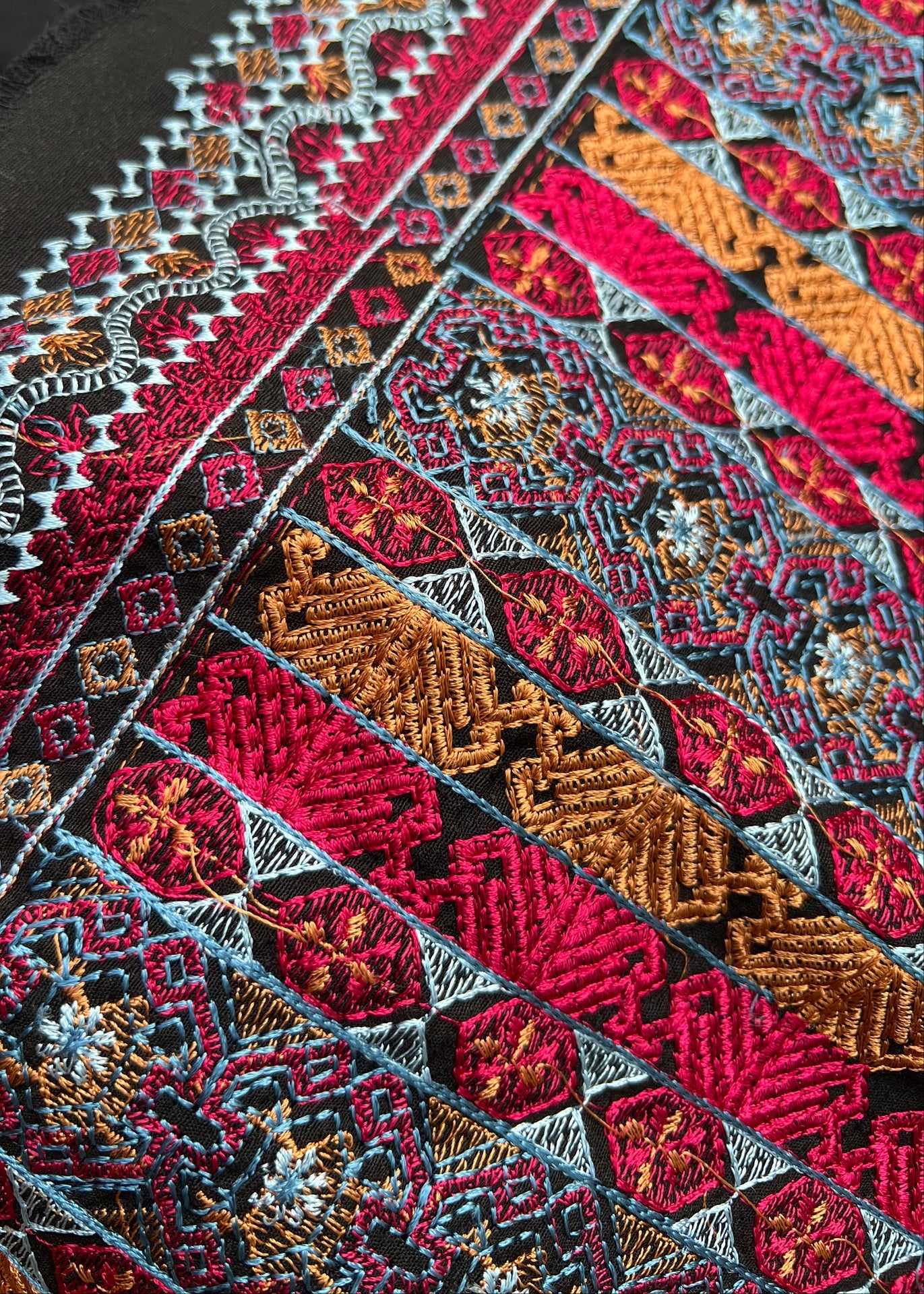 Sarinnah Premium D60-Luxury Formal Heavy Embroidered Karandi Shawl.