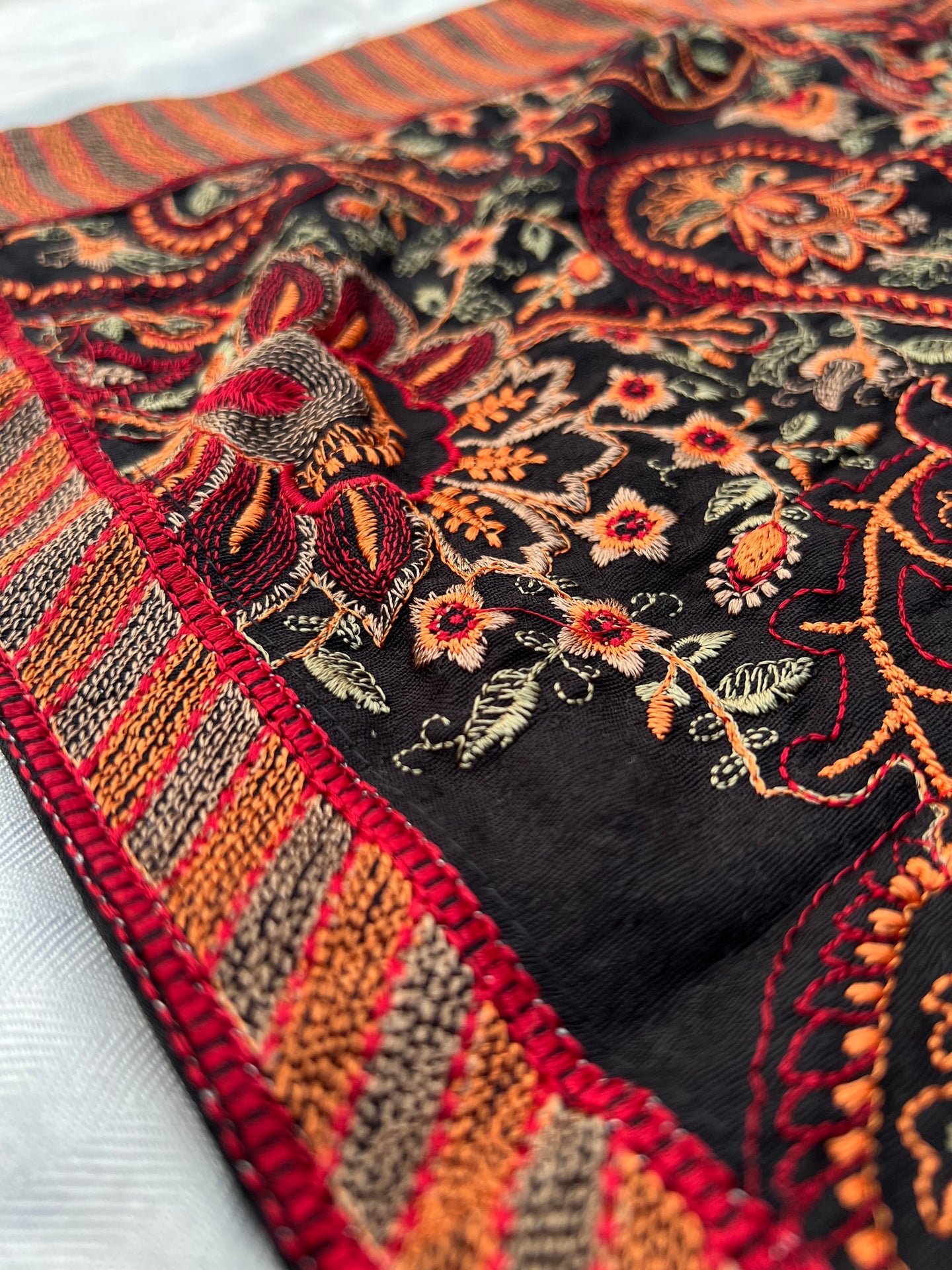 Grace 07 Black-Formal Heavy Embroidered Karandi shawl