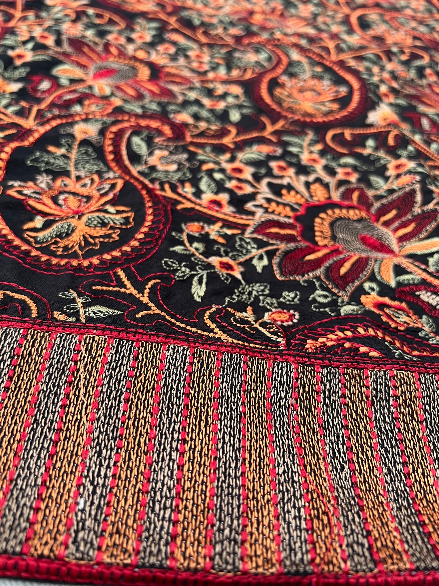 Grace 07 Black-Formal Heavy Embroidered Karandi shawl