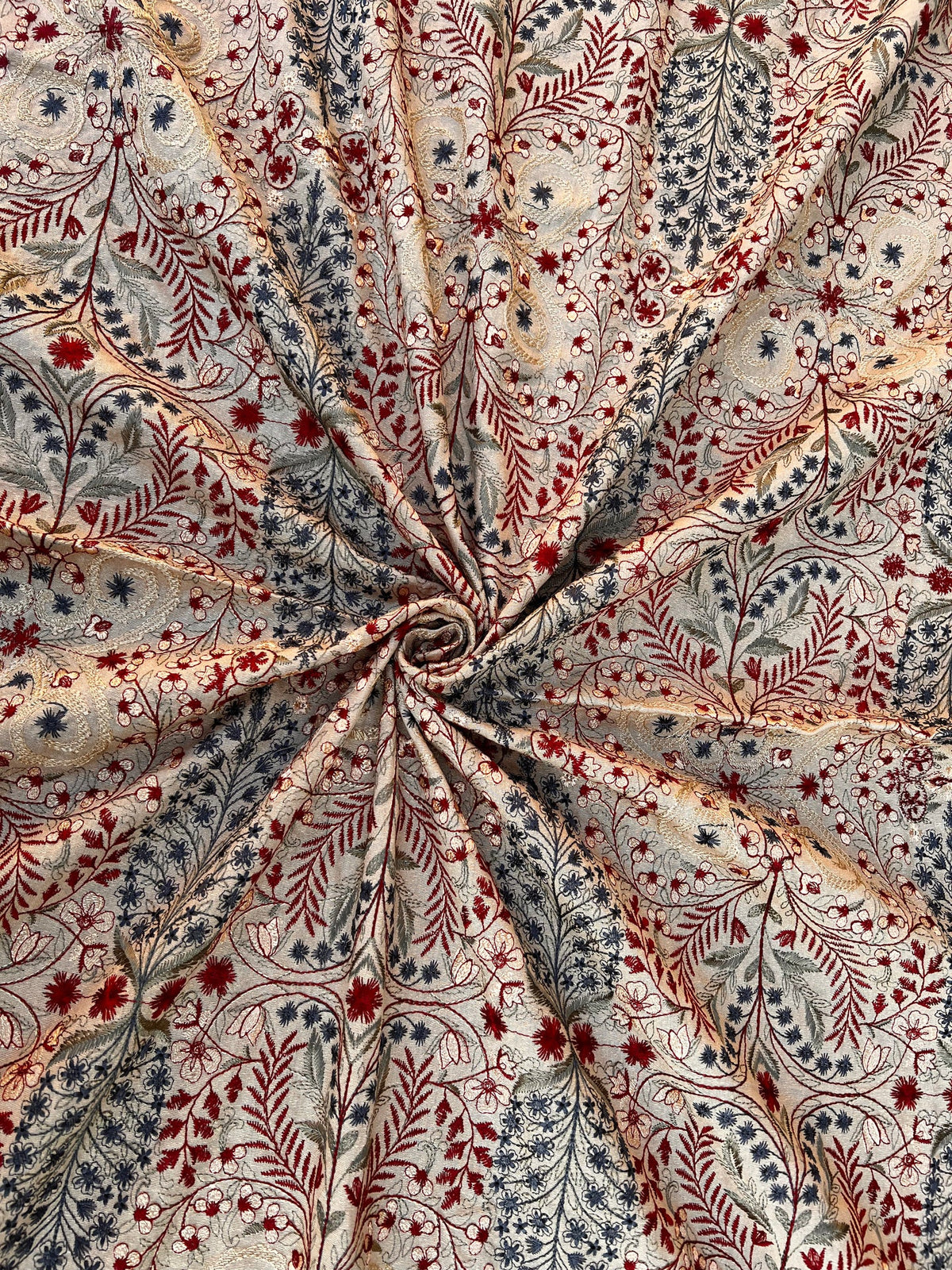 Sarinnah Premium D44-Luxury Formal Heavy Embroidered Karandi Shawl.