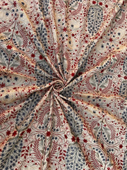 Sarinnah Premium D44-Luxury Formal Heavy Embroidered Karandi Shawl.