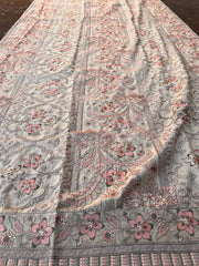 Sarinnah Premium D40-Luxury Formal Heavy Embroidered Karandi Shawl.