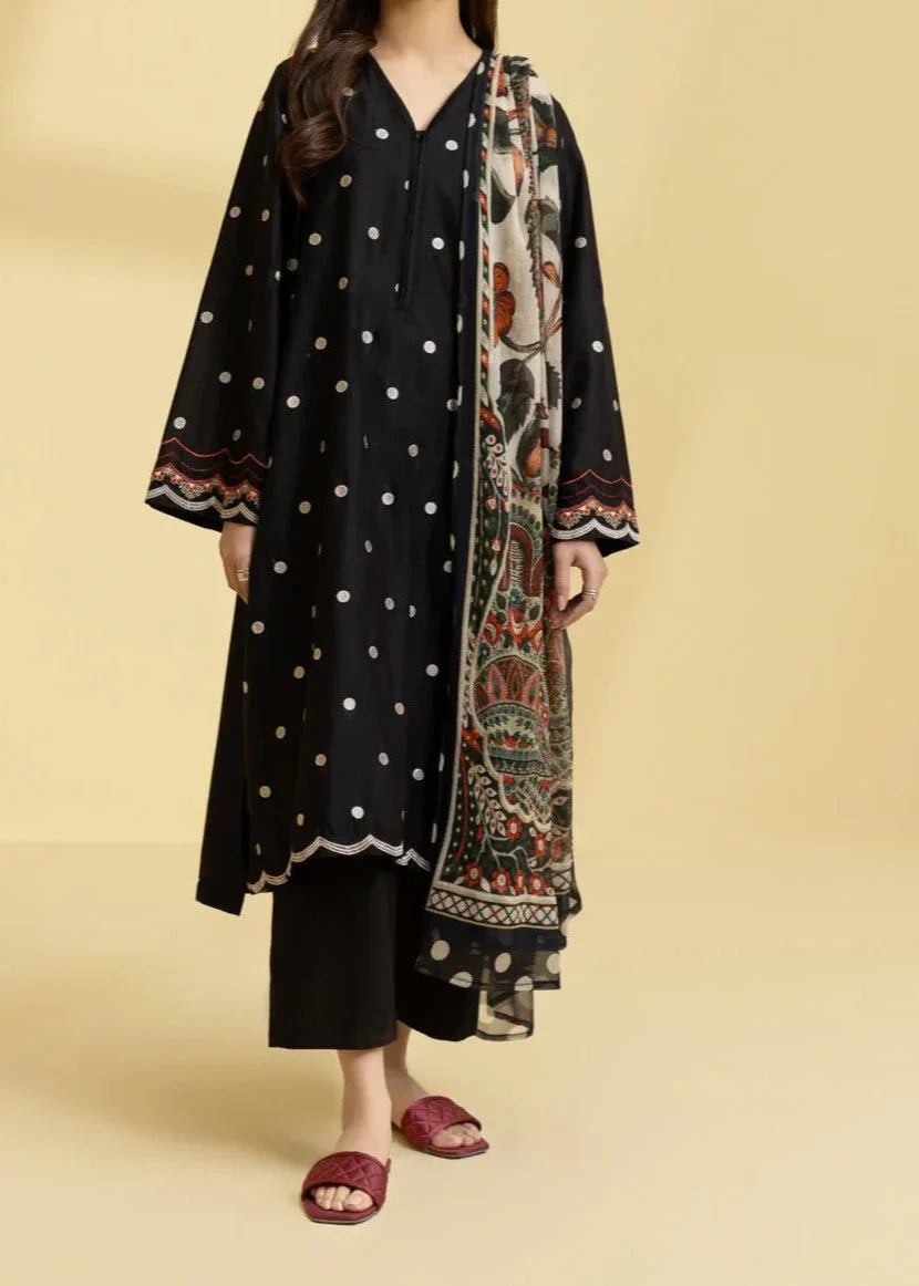 Grace S1270-Embroidered 3pc Lawn Dress With Printed Munar Dupatta.
