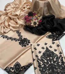 Grace W720 - Digital Printed 3pc Silk dress With Digital Printed Silk dupatta.