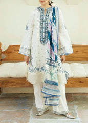 Grace S1265-Embroidered 3pc Lawn Dress With Printed Munar Dupatta.