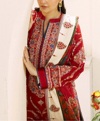 Grace S1132-Embroidered 3pc Lawn Dress With Printed Munar Dupatta.