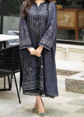 Grace W828-Embroidered 3pc Marina Dress With Printed Shawl.