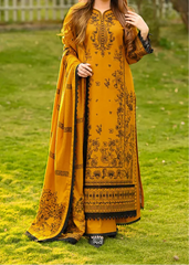 Grace Z-(S1322)- Stitched Embroidered 3pc Lawn Dress With Printed Lawn Dupatta.