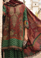 Grace W820 - Digital Printed 3pc Karandi Dress With Digital Printed Karandi Shawl.