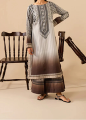 Grace W944- Digital Printed 2pc Karandi Dress.