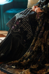 Grace S1251-Embroidered Sequence 3pc CUTWORK Lawn Dress With Printed Munar Dupatta.