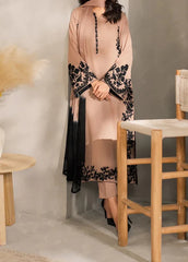 Grace W1009-Embroidered 3pc Marina Dress With Dyed Chiffon Dupatta.