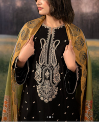 Grace S1126-Embroidered 3pc Lawn Dress With Printed Munar Dupatta.