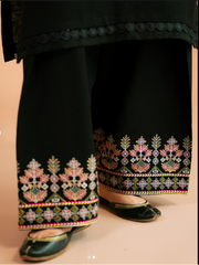 Grace W746-Embroidered 3pc Marina Dress With Printed Shawl.