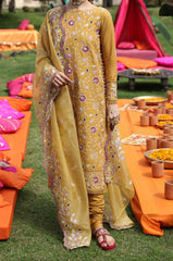 Grace S858-Embroidered 3PC Lawn Dress with Embroidered Munar Dupatta.