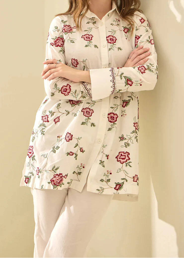 Grace W1000 - Embroidered 2pc Marina Dress.