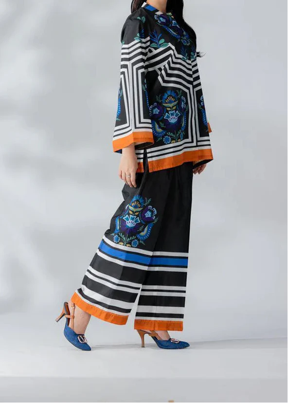 Grace W959- Digital Printed 2pc Karandi Dress.