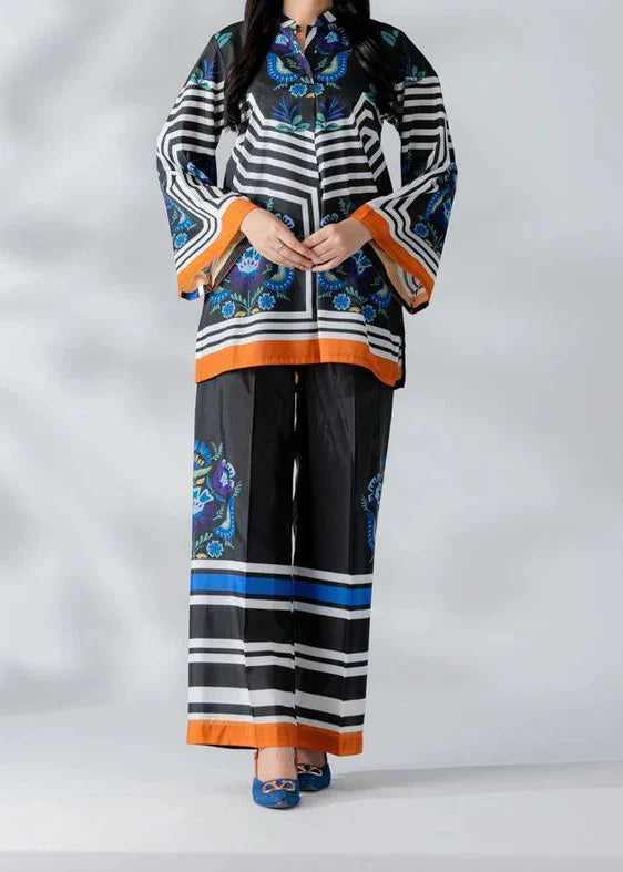 Grace W959- Digital Printed 2pc Karandi Dress.