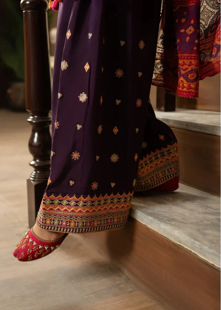 Grace Z-(S1346 )- Stitched Embroidered 3pc Lawn Dress With Printed Lawn Dupatta.