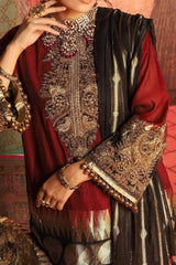 Grace S991- Embroidered 3pc lawn dress with Printed chiffon dupatta.