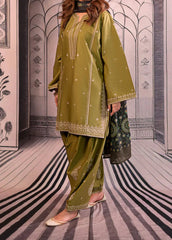 Grace W715-Embroidered 3pc Marina Dress With Printed Shawl