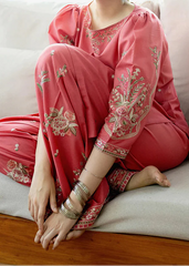 Grace S1308-Embroidered 2pc Lawn Dress.