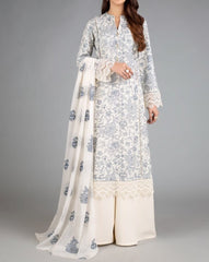 Grace W99 - Embroidered 2pc linen dress