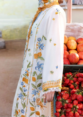 Grace S1408 - Embroidered 3pc Lawn Dress With Printed Lawn Dupatta.