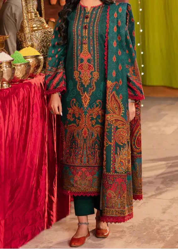 Grace W882 - Digital Printed 3pc Karandi Dress With Digital Printed Karandi Shawl.