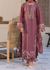 Grace W779-Embroidered 3pc Marina Dress With Embroidered Chiffon Dupatta.