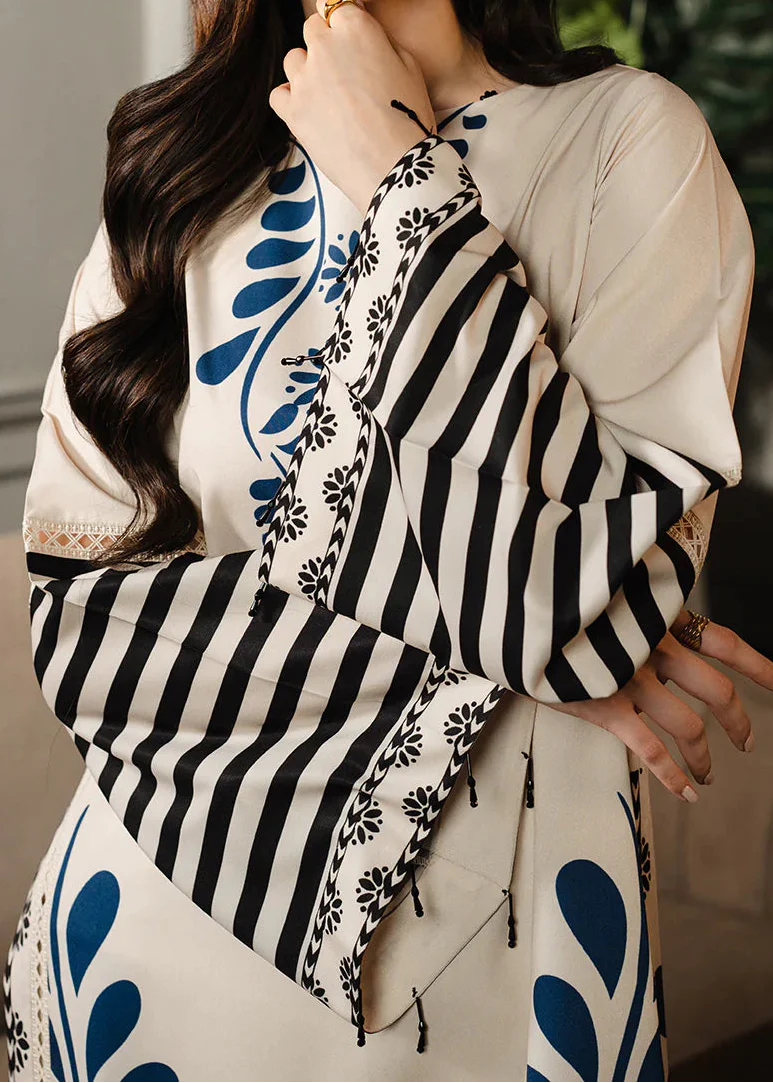 Grace W1015 - Digital Printed 3pc Silk Dress With Digital Printed Silk Dupatta.