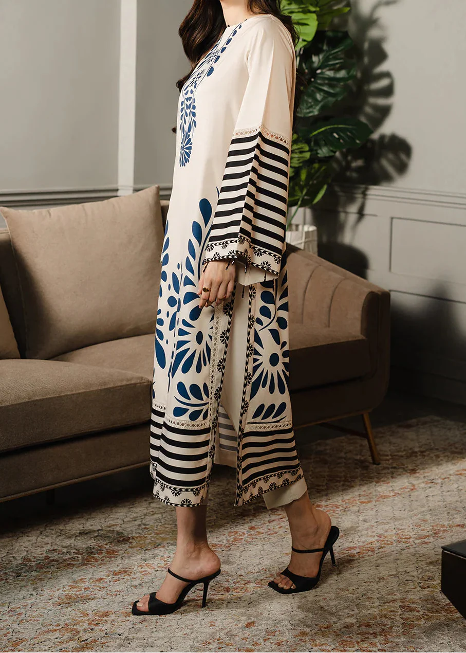 Grace W1015 - Digital Printed 3pc Silk Dress With Digital Printed Silk Dupatta.